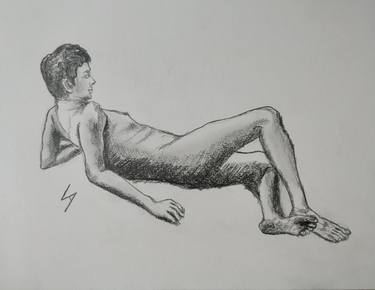 Print of Nude Drawings by S A