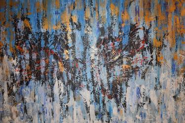 Original Abstract Expressionism Abstract Paintings by Paula Benzar