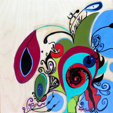 Original Abstract Paintings by Jozee Breton