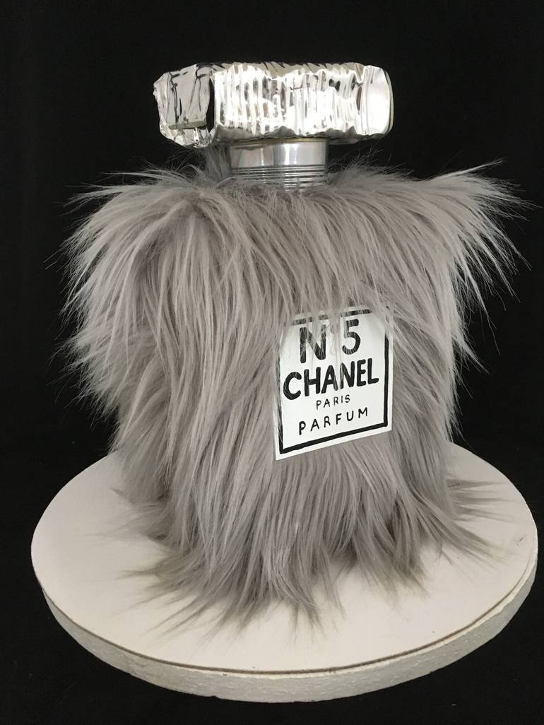 Chanel N.5 in state of natural degradation Sculpture