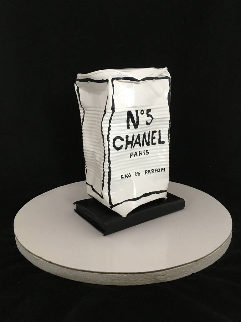 Melting Chanel N.5 Sculpture by Norman Gekko