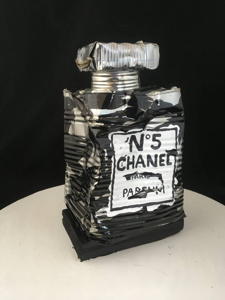 Chanel N.5 in state of natural degradation Sculpture