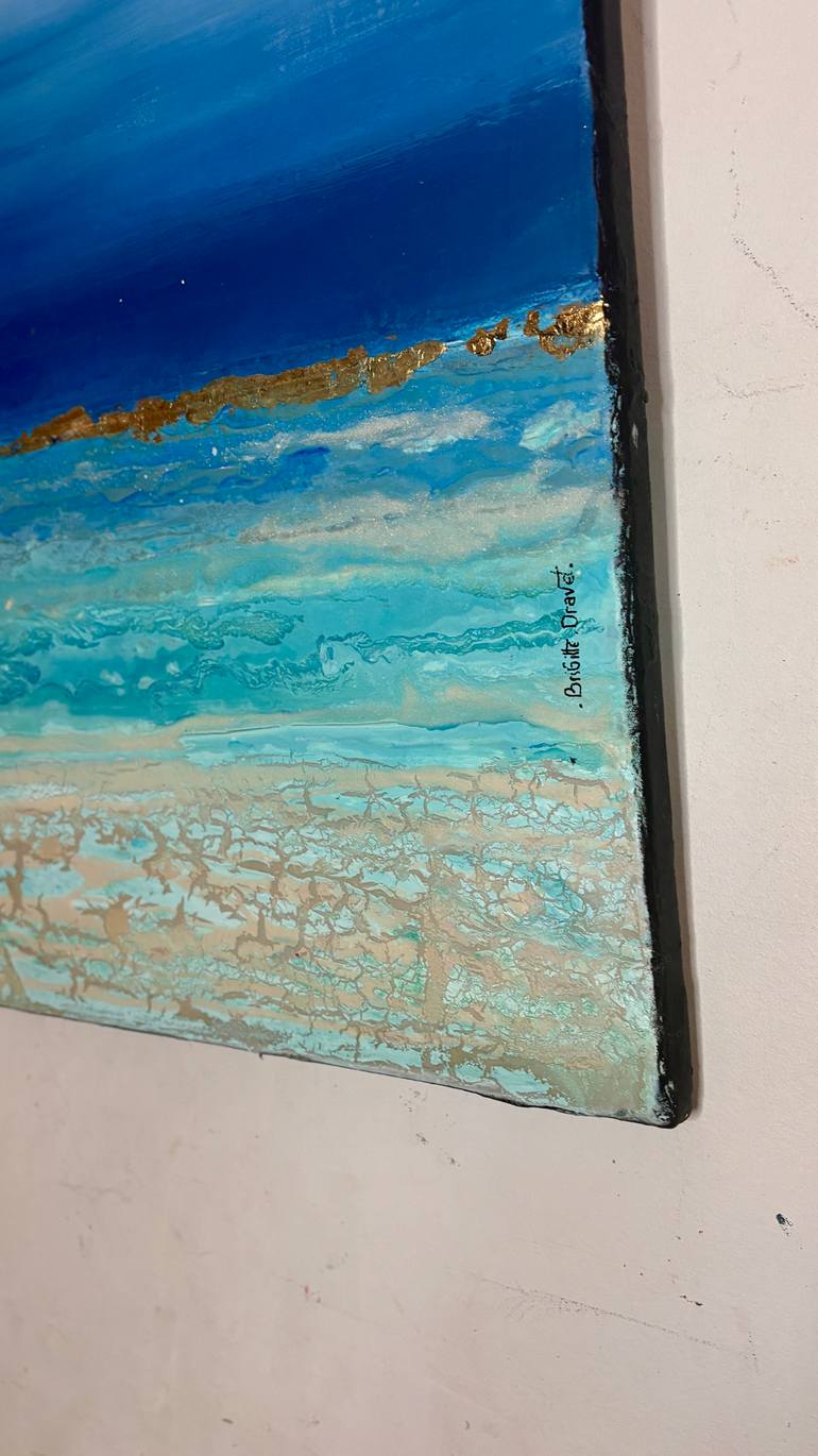 Original Abstract Expressionism Abstract Painting by Brigitte Dravet