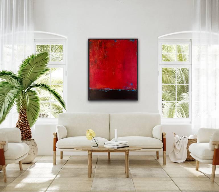 Original Abstract Seascape Painting by Brigitte Dravet