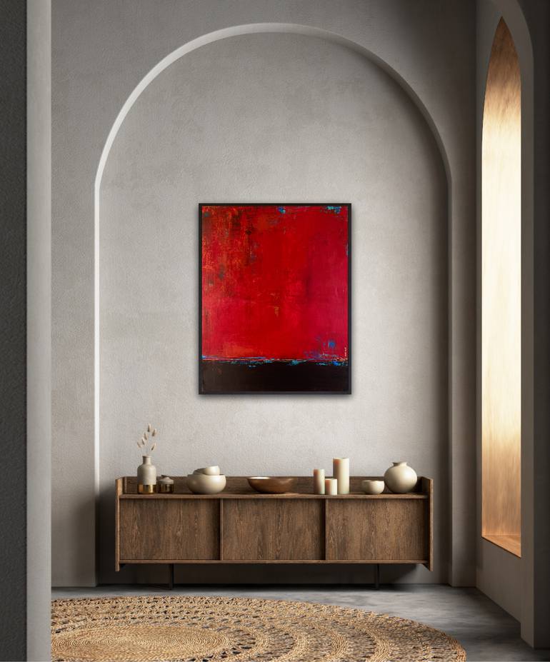 Original Abstract Seascape Painting by Brigitte Dravet