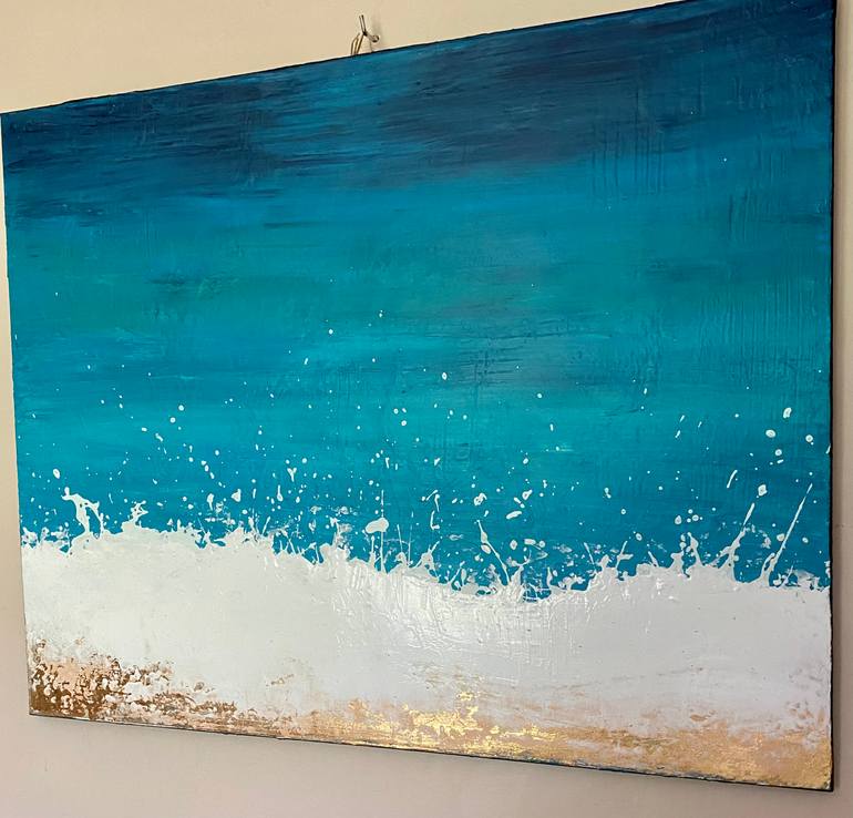 Original Abstract Expressionism Nature Painting by Brigitte Dravet