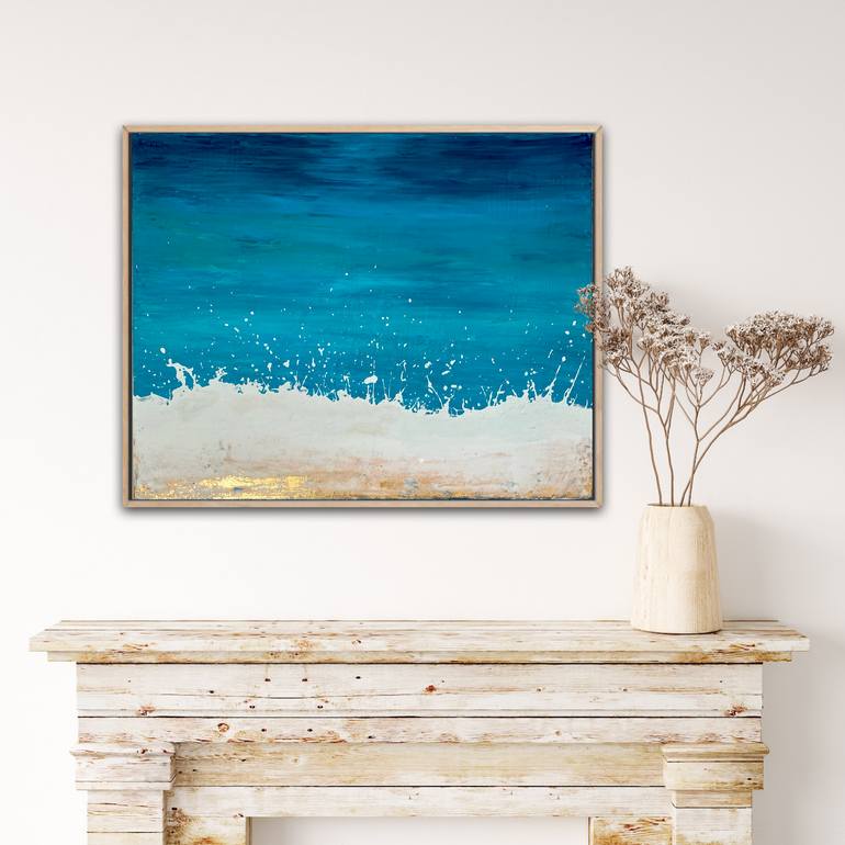 Original Abstract Expressionism Nature Painting by Brigitte Dravet