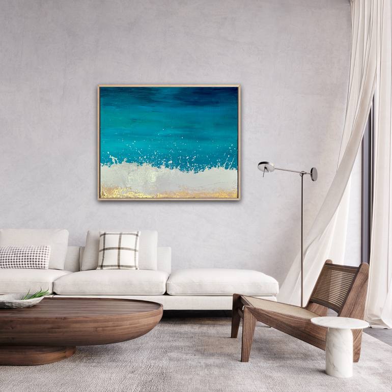 Original Abstract Expressionism Nature Painting by Brigitte Dravet