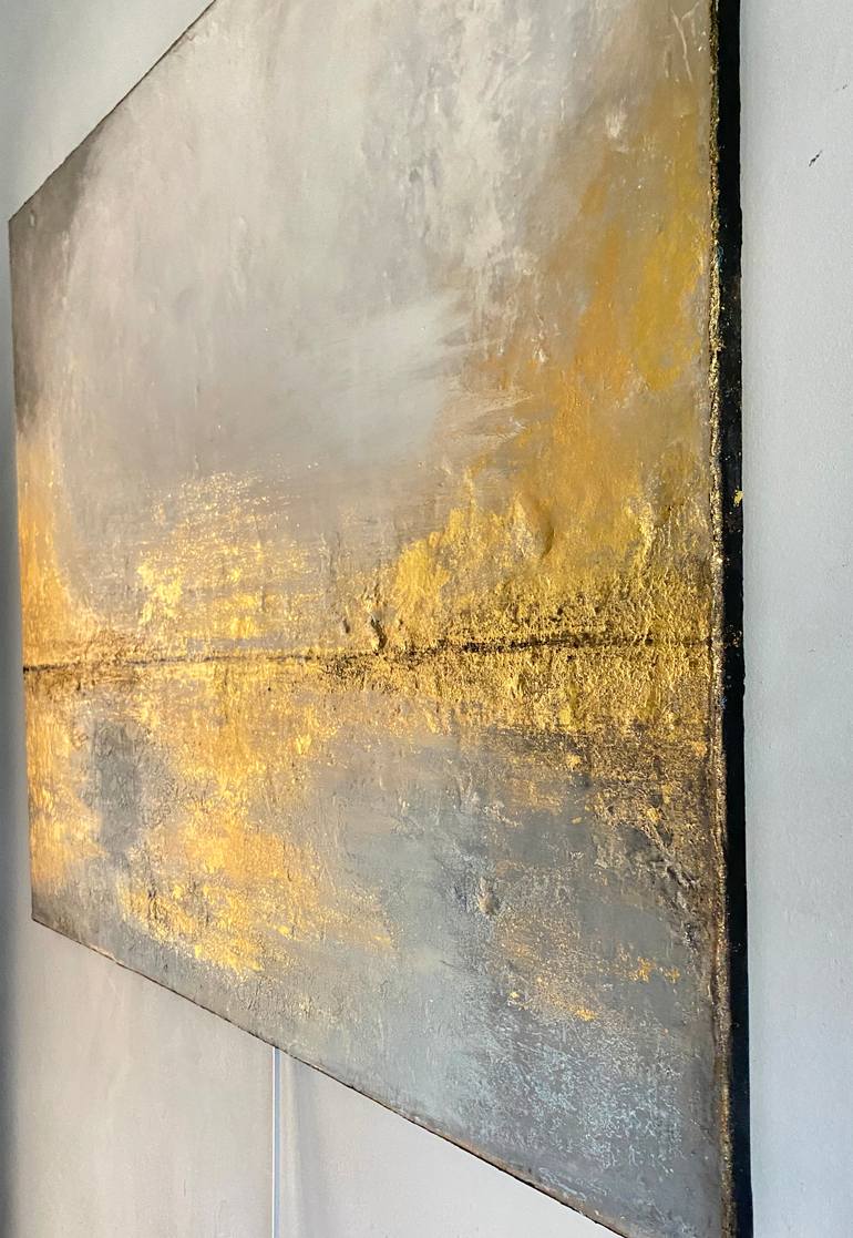 Original Abstract Expressionism Abstract Painting by Brigitte Dravet