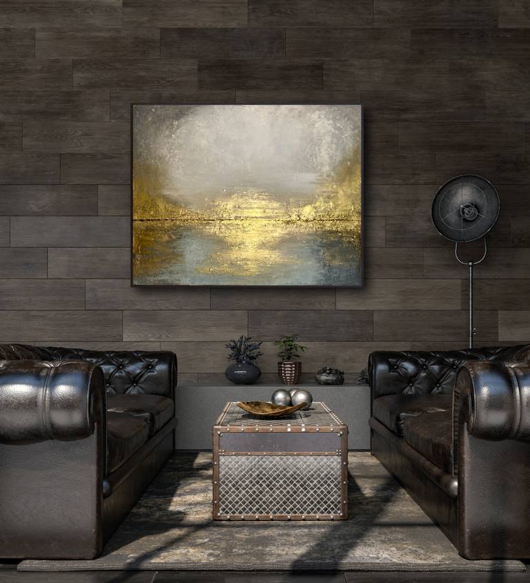 Original Abstract Expressionism Abstract Painting by Brigitte Dravet