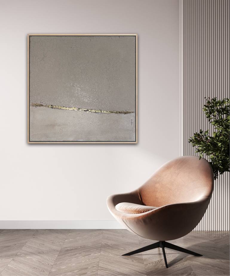 Original Minimalism Abstract Painting by Brigitte Dravet