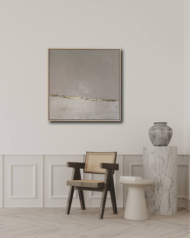 Original Minimalism Abstract Painting by Brigitte Dravet