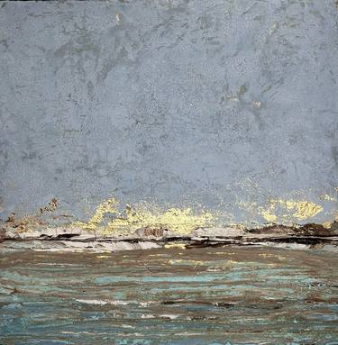 Original Expressionism Beach Painting by Brigitte Dravet