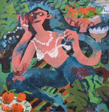 Original Color Field Painting Women Paintings by Olena Hnatiuk