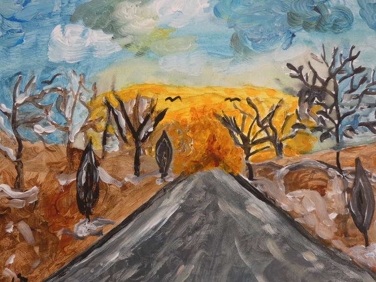 Original Abstract Nature Painting by Laura Bernardeschi Bernardeschi Nelson