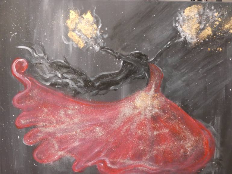 Original Abstract Women Painting by Laura Bernardeschi Bernardeschi Nelson