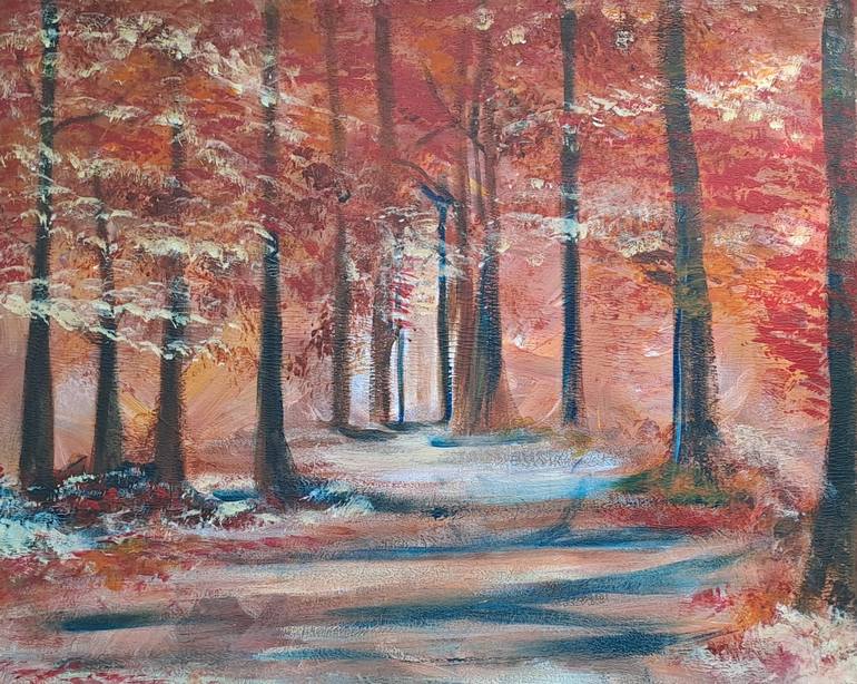 Print of Abstract Landscape Paintings by Laura B  Nelson