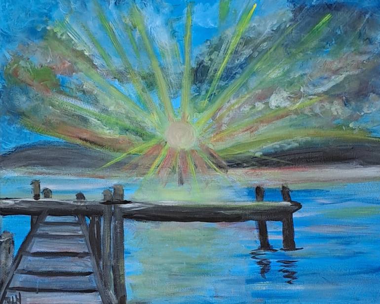 Print of Abstract Landscape Paintings by Laura B  Nelson