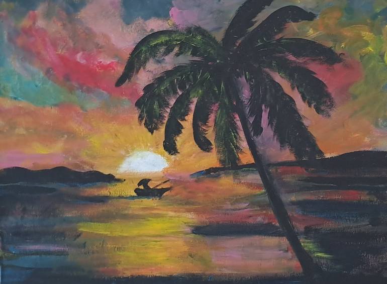 Print of Abstract Landscape Paintings by Laura B  Nelson