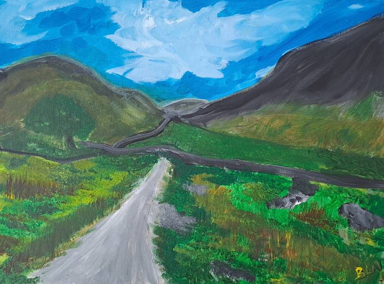 Print of Abstract Landscape Paintings by Laura B  Nelson
