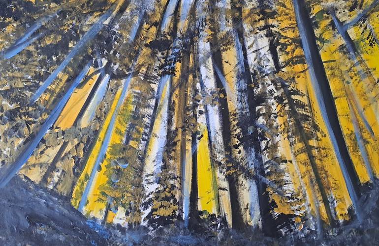 Original Abstract Landscape Painting by Laura Bernardeschi Bernardeschi Nelson