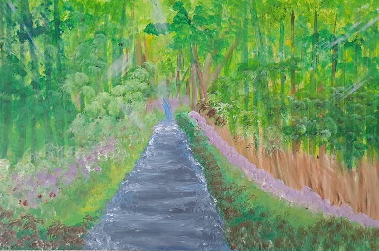 Print of Abstract Landscape Paintings by Laura B Nelson