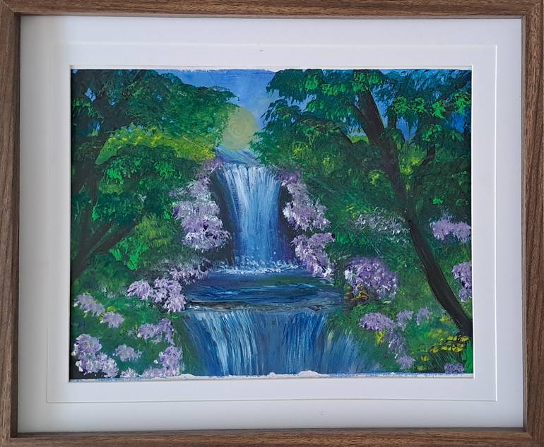 Original Abstract Expressionism Nature Painting by Laura Bernardeschi Bernardeschi Nelson