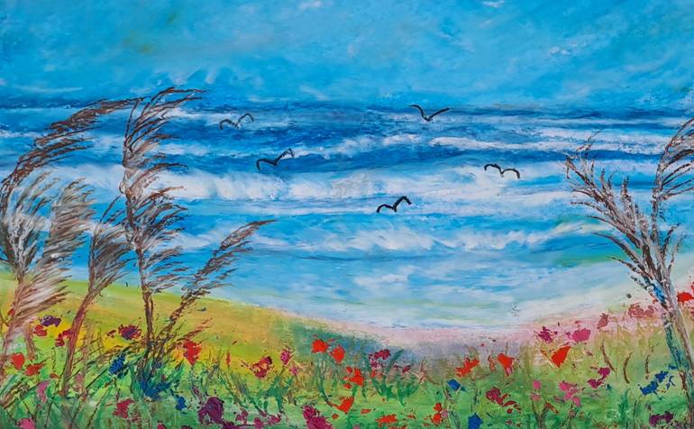 Original Abstract Expressionism Nature Painting by Laura Bernardeschi Nelson