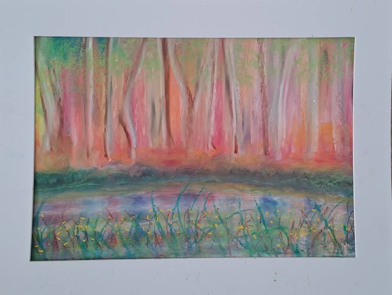Original Conceptual Landscape Painting by Laura Bernardeschi Bernardeschi Nelson