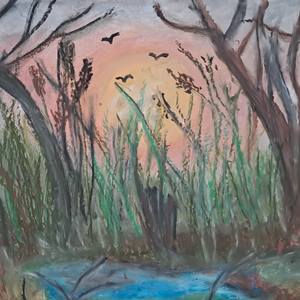 Twilight over the Marsh  by Laura Bernardeschi Nelson
