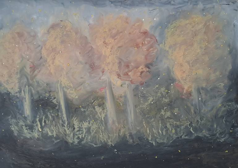 Original Figurative Landscape Painting by Laura Bernardeschi Nelson