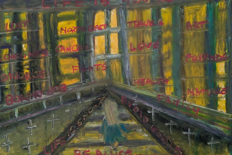 Original Politics Painting by Laura B Nelson | Figurative Art on Paper | Life is Yours by Laura Bernardeschi Nelson