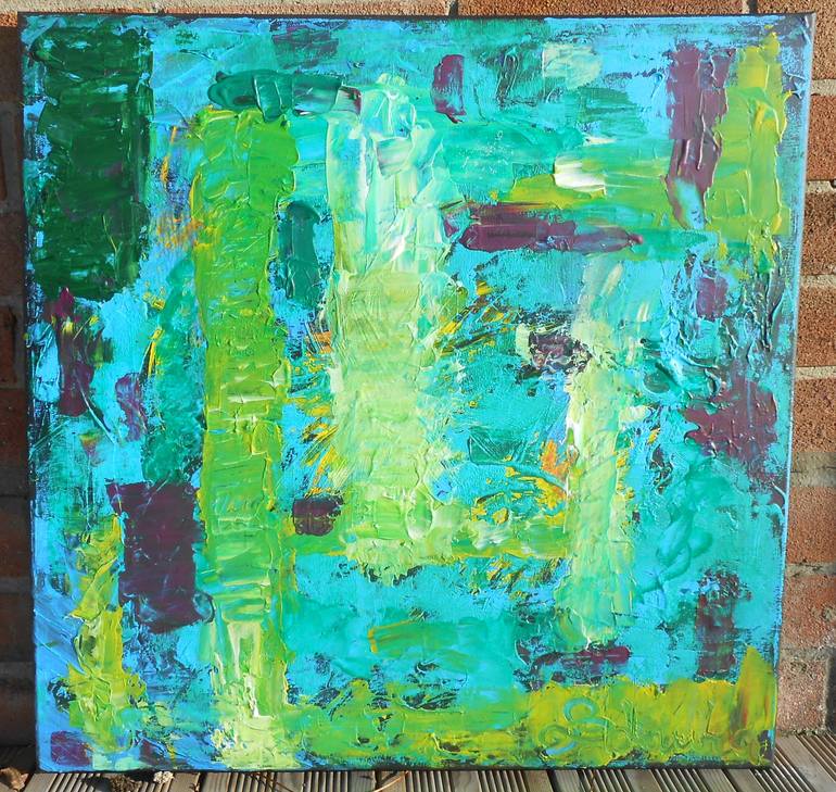 Original Abstract Expressionism Abstract Painting by Laura Bernardeschi Nelson