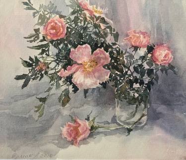 Original Impressionism Botanic Paintings by Larysa Yermak-Dolhova