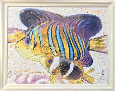 Print of Abstract Fish Paintings by Larysa Yermak-Dolhova