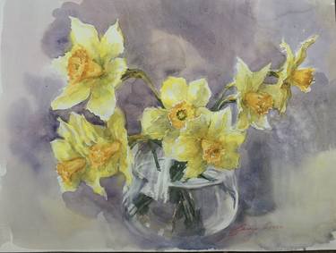 Original Impressionism Floral Paintings by Larysa Yermak-Dolhova