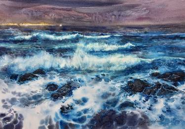 Original Expressionism Seascape Paintings by Larysa Yermak-Dolhova