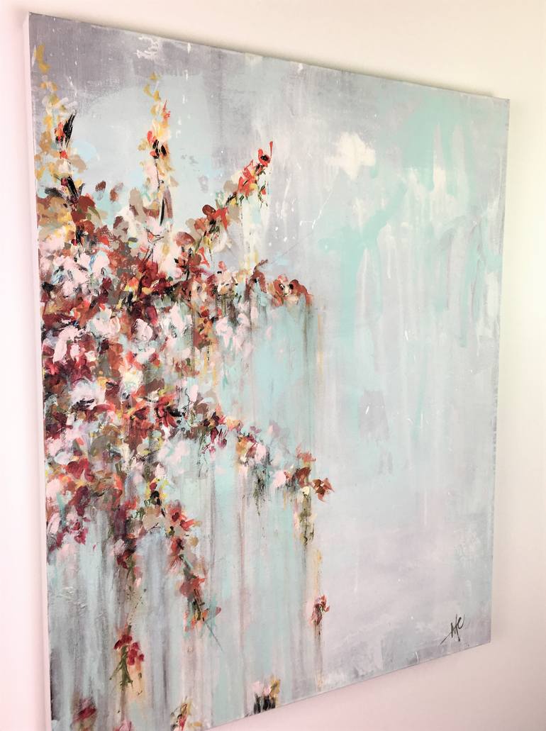 Original Abstract Floral Painting by Marcie Coltman