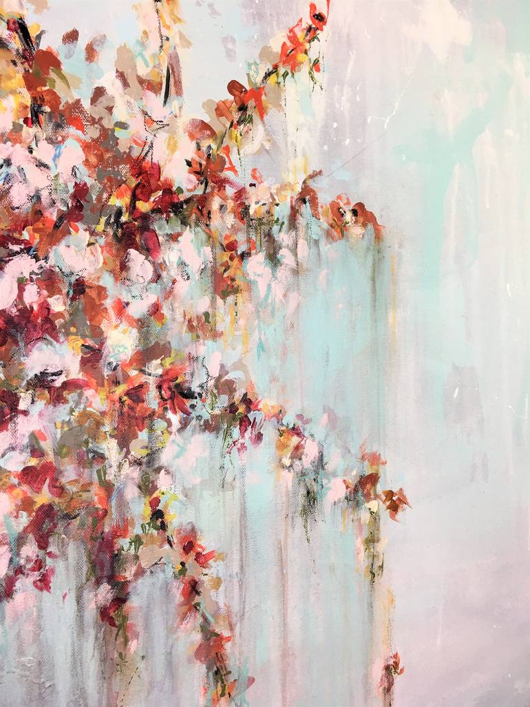 Original Abstract Floral Painting by Marcie Coltman