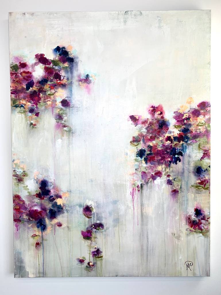 Urban Blooms Painting by Marcie Coltman | Saatchi Art