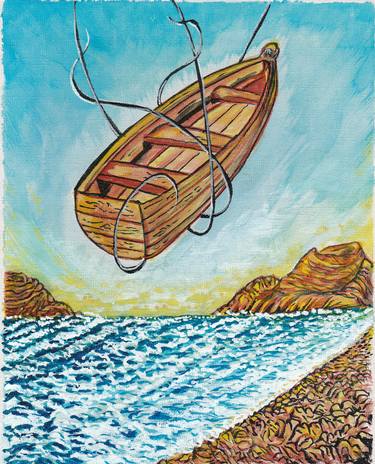 Original Expressionism Boat Paintings by Bruno Chiarenza