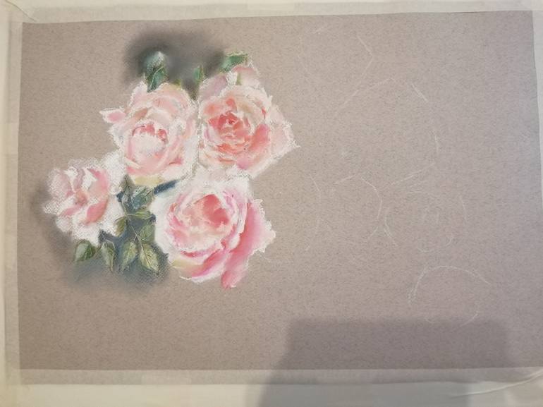 Original Fine Art Floral Painting by Anna Dubchak