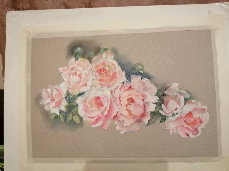 Original Fine Art Floral Painting by Anna Dubchak