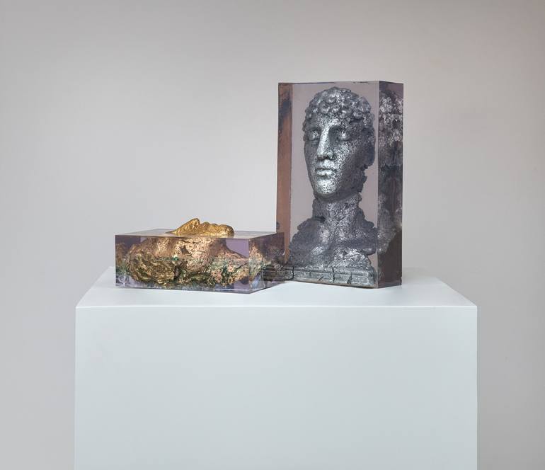 Original Contemporary Portrait Sculpture by Egor Zigura