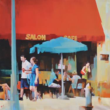 Original Figurative Cities Paintings by Yi Ge