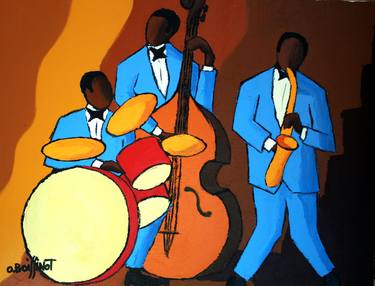 Original Expressionism Music Paintings by Olivier Boissinot