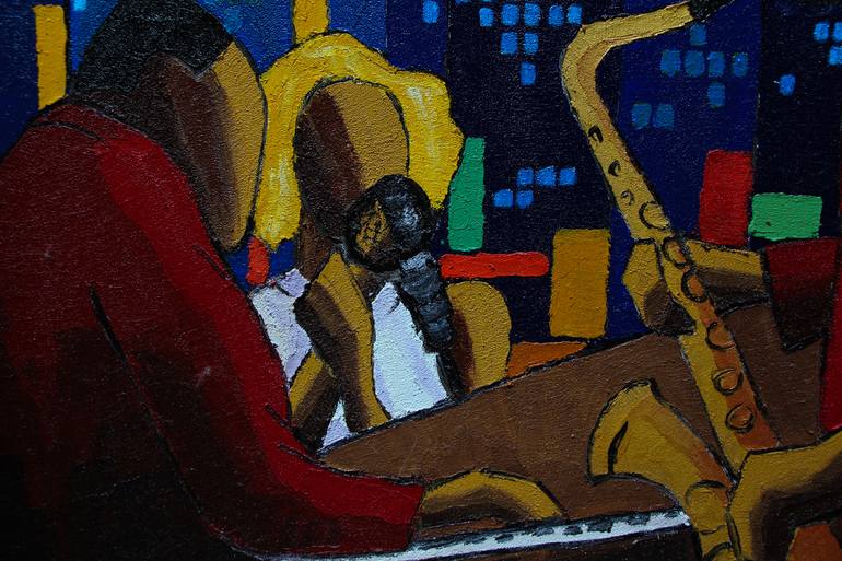 Original Expressionism Music Painting by Olivier Boissinot