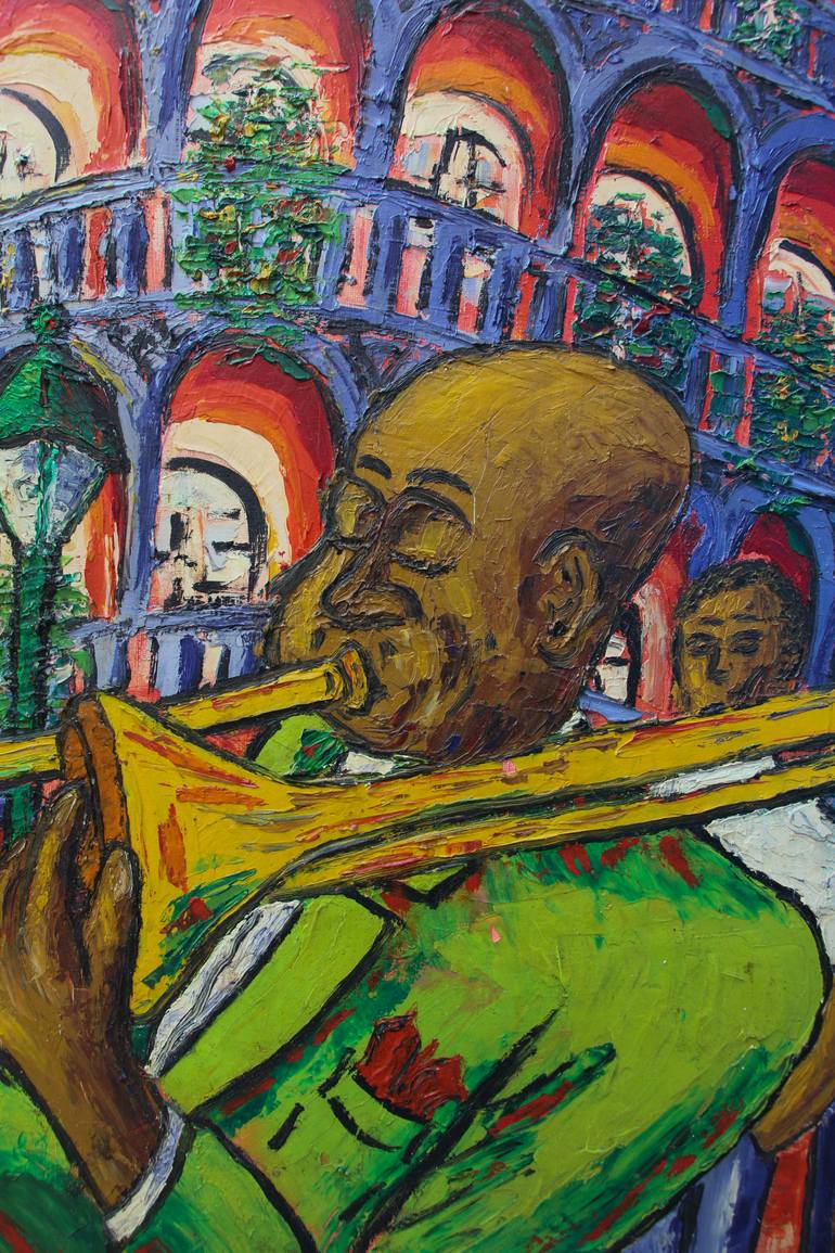 Original Impressionism Music Painting by Olivier Boissinot