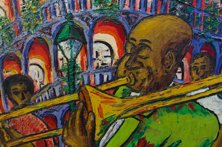 Original Impressionism Music Painting by Olivier Boissinot