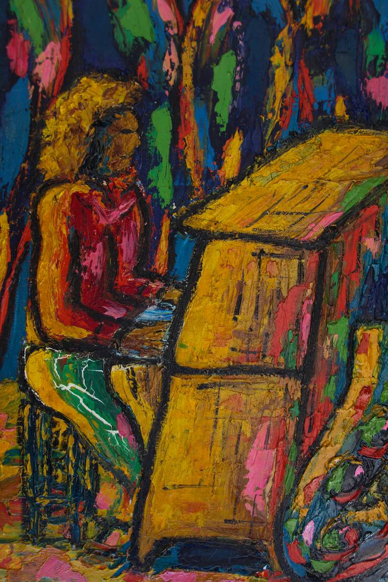 Original Expressionism Music Painting by Olivier Boissinot